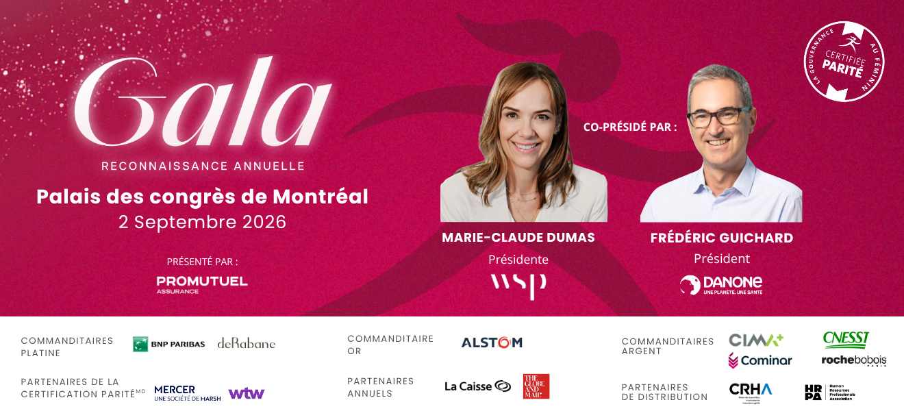 Our list of honored guests for the Montreal Gala keeps growing!