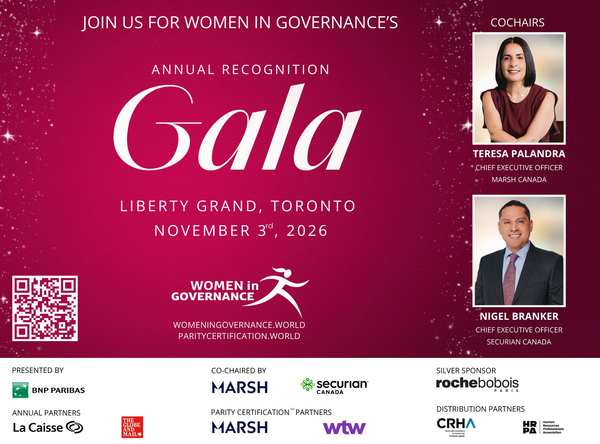 Two leaders, two visions, one shared commitment to parity : discover our honorary co-chairs