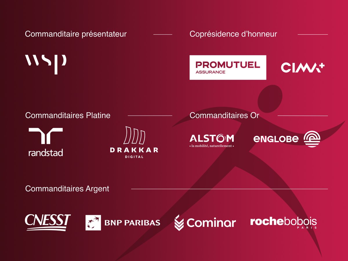 Thank you to our sponsors of the Montreal Gala!