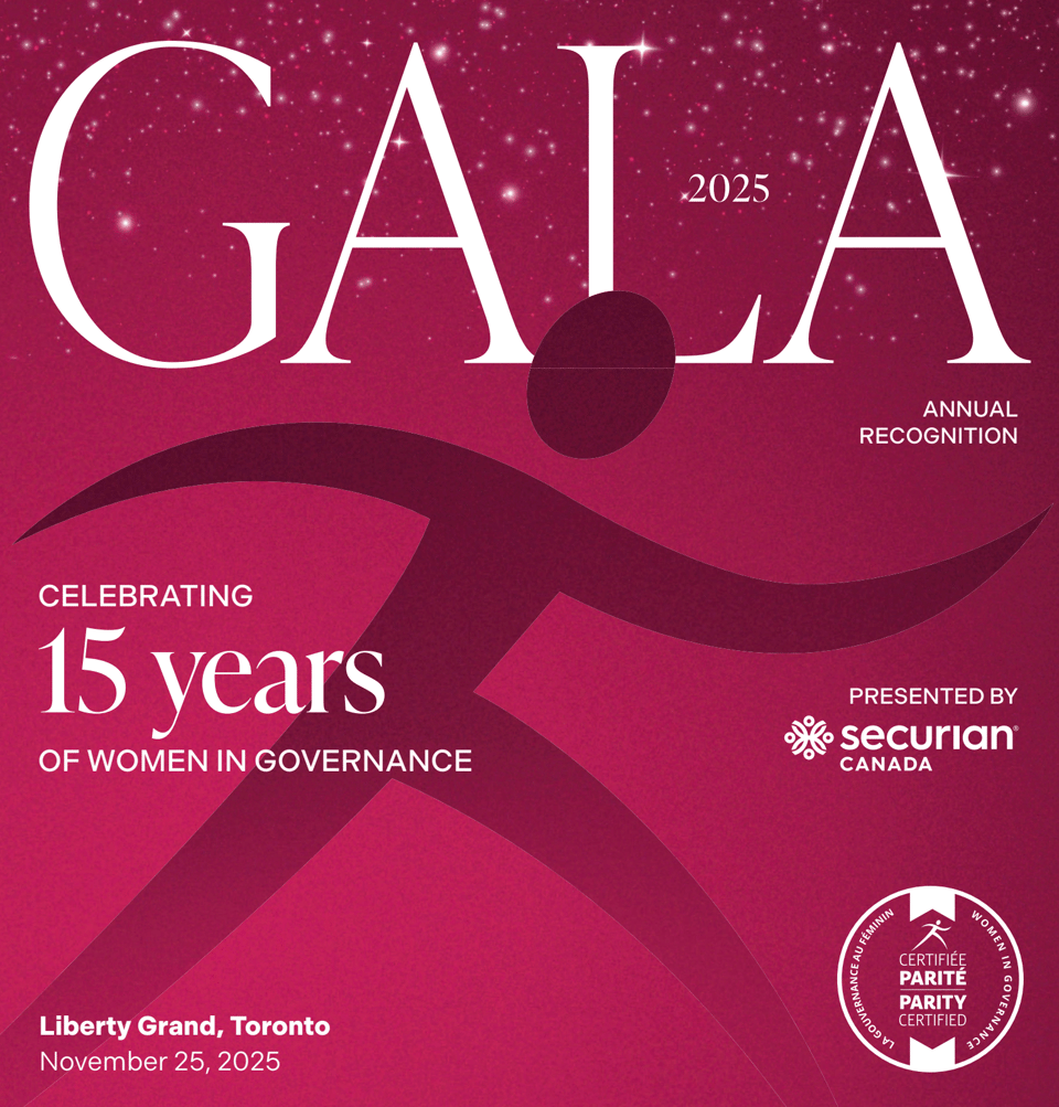 Program of the Women in Governance Gala 2025 – Toronto