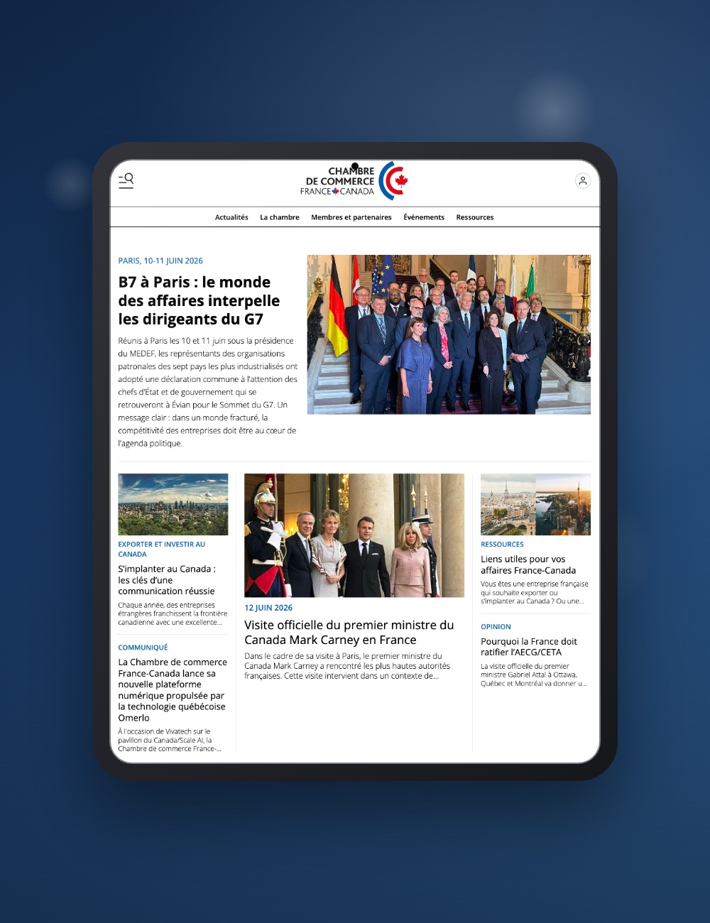 La Chambre de commerce France-Canada choisit Omerlo pour son nouveau média