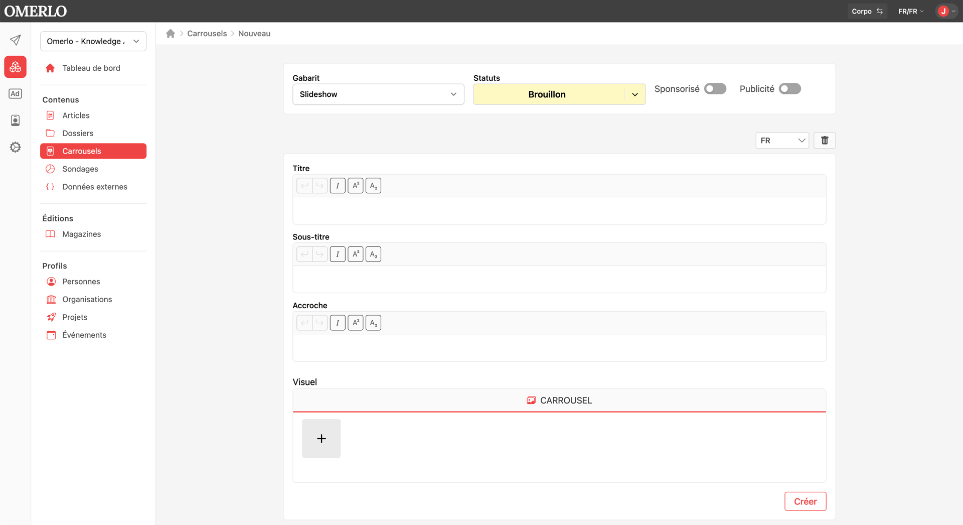 Creating a carousel V6