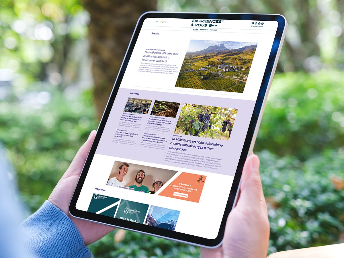Un nouveau média pour valoriser les initiatives de la Fondation USMB