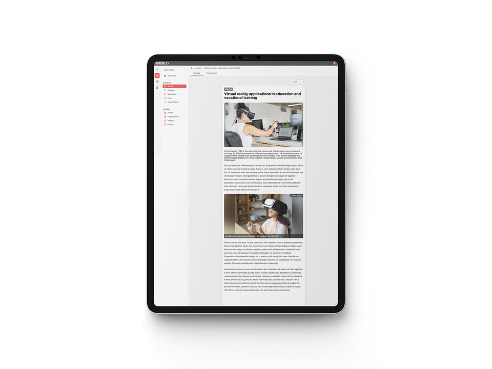 Digital Content Management with Omerlo