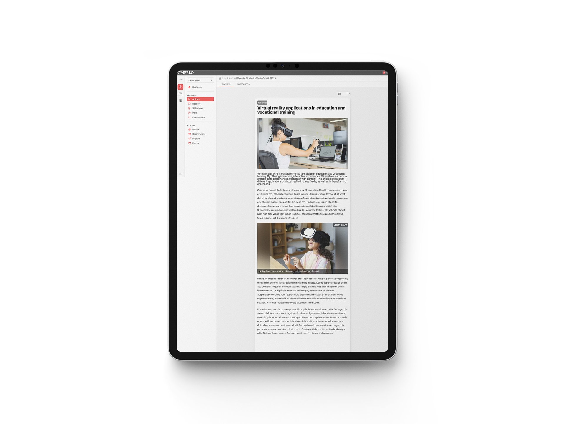 Digital Content Management with Omerlo
